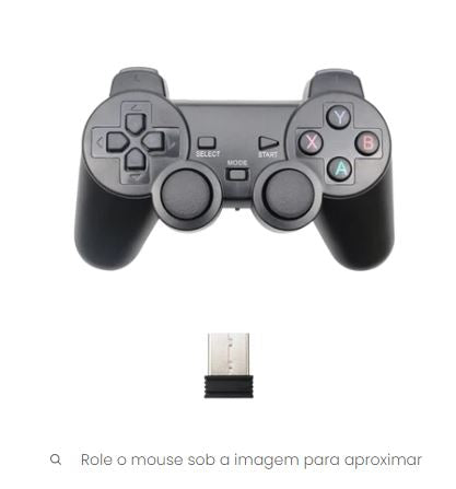 Gamepad 2 Controles Sem Fio 2.4 ghz