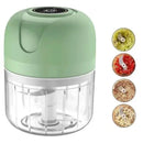 Mini Processador Elétrico de Alimentos Portátil com 3 lâminas de aço inox USB 250 ml