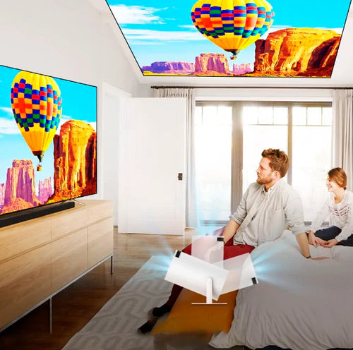 Projetor Portátil Cinemax 4K - Tela de Cinema