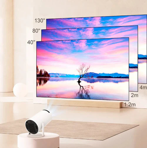 Projetor Portátil Cinemax 4K - Tela de Cinema