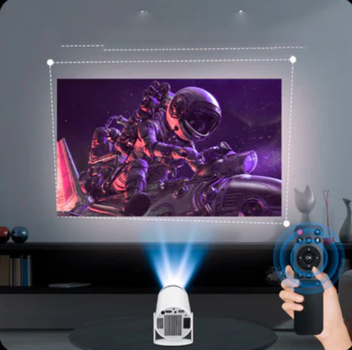 Projetor Portátil Cinemax 4K - Tela de Cinema