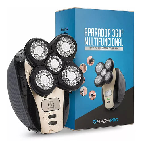 Barbeador e Aparador Elétrico 5 em 1 à Prova d' Água - Shaver Max