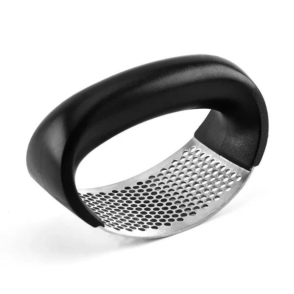 Espremedor e Amassador de Alho Manual em Aço Inoxidável