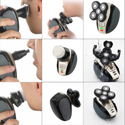 Barbeador e Aparador Elétrico 5 em 1 à Prova d' Água - Shaver Max