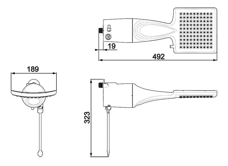 Chuveiro Lorenzetti Loren Shower Ultra Multitemperaturas Branco