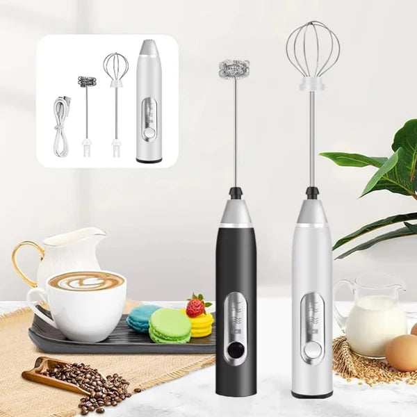 Mixer Batedor Misturador Mixer Elétrico para Bebidas Leite Café Portátil