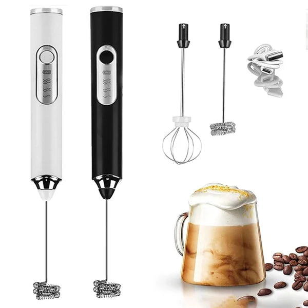 Mixer Batedor Misturador Mixer Elétrico para Bebidas Leite Café Portátil