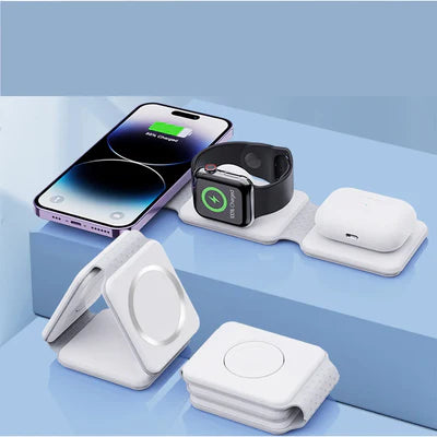 Carregador Dobrável 3 em 1