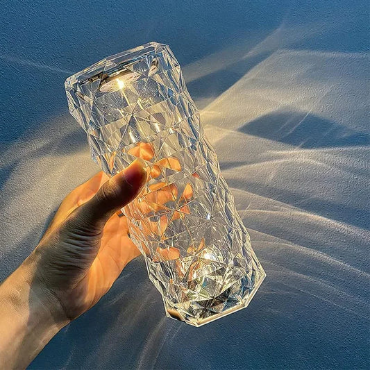 Abajur cristal Com 16 Cores Sensível ao Toque
