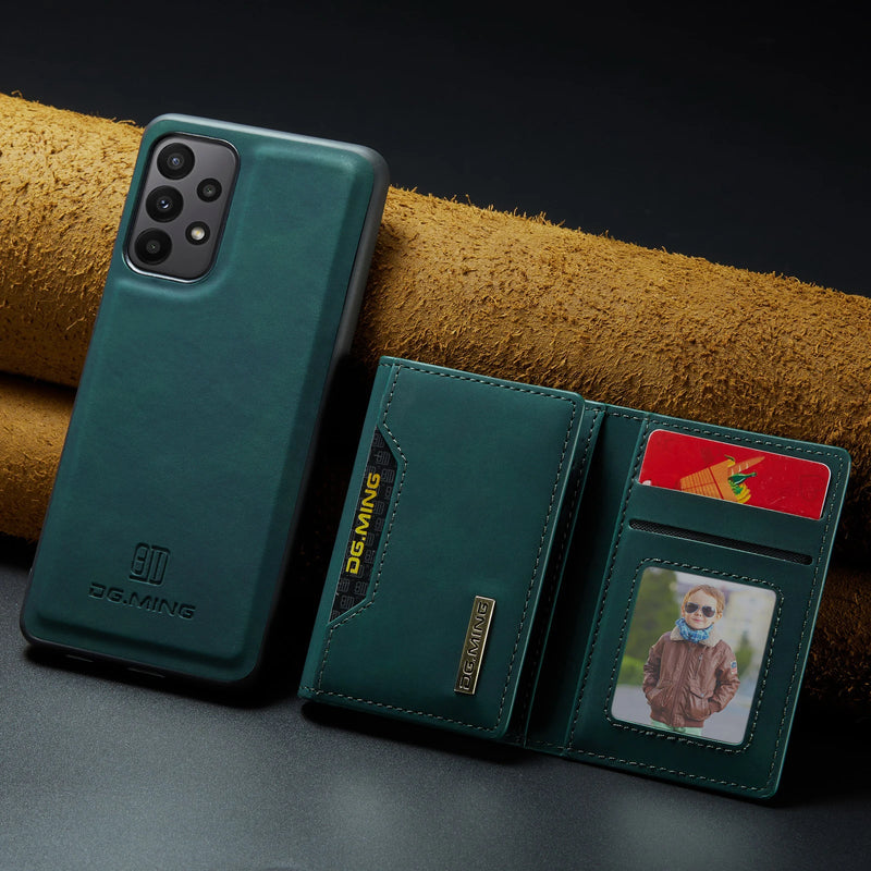 Capa com Carteira Magnética de Couro 2 em 1 Samsung