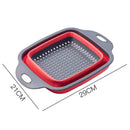 Escorredor Retrátil de Silicone para Lavar Frutas e Vegetais