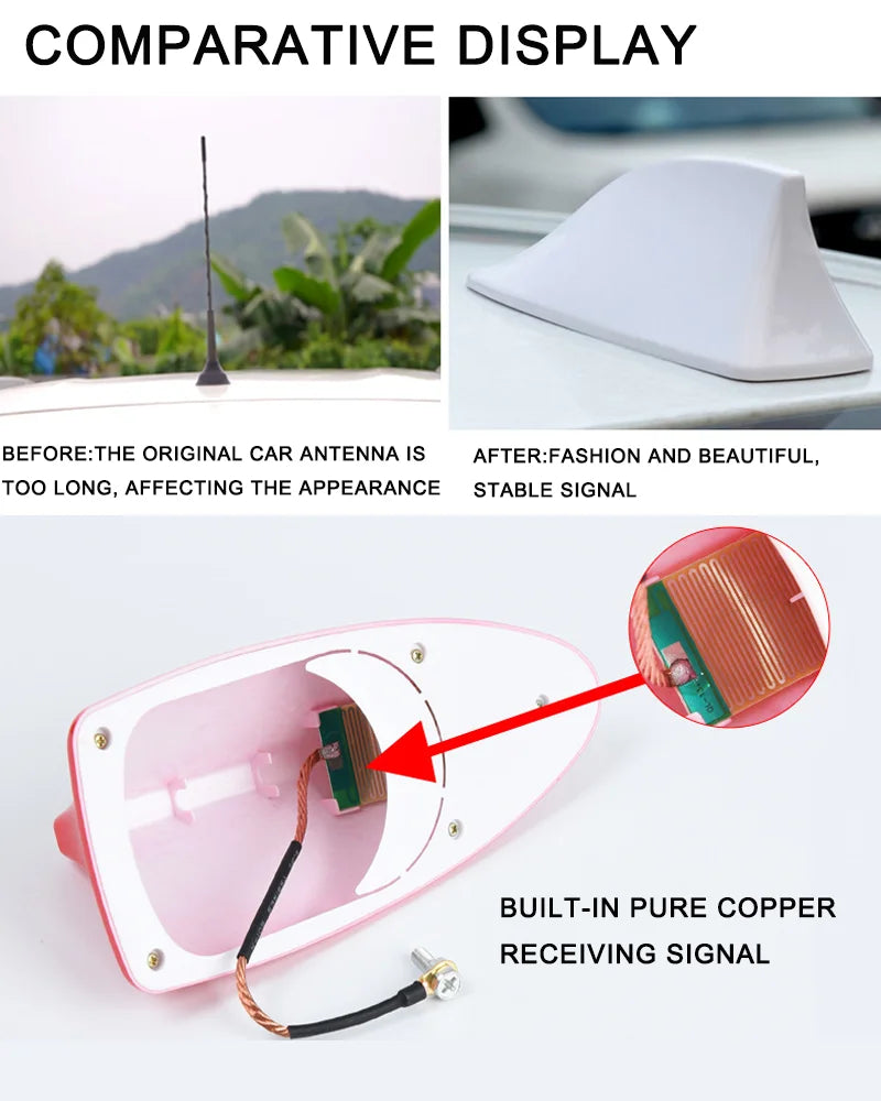 Antena Tubarão Esportiva Universal para Carro