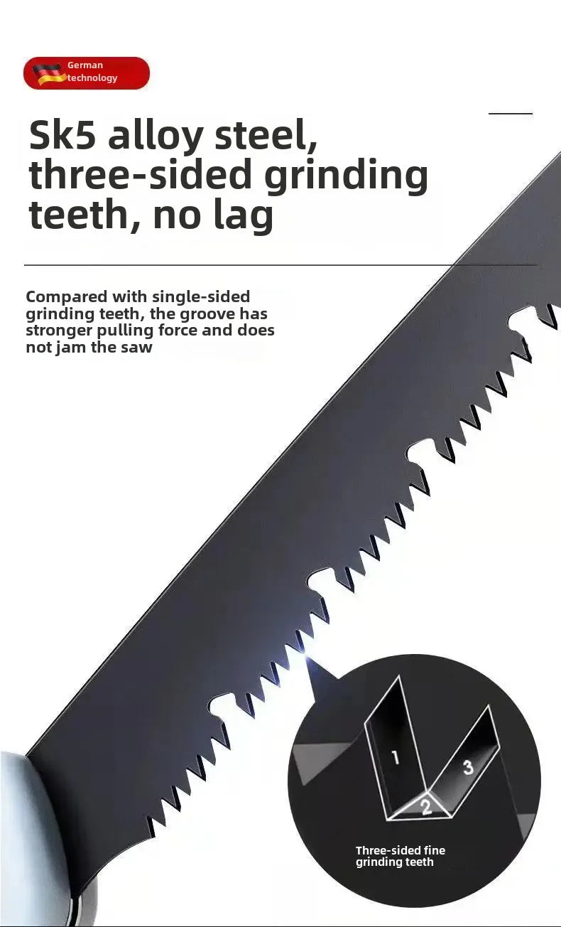 Serra Japonesa Profissional para Madeira Poda de Galhos Dobrável