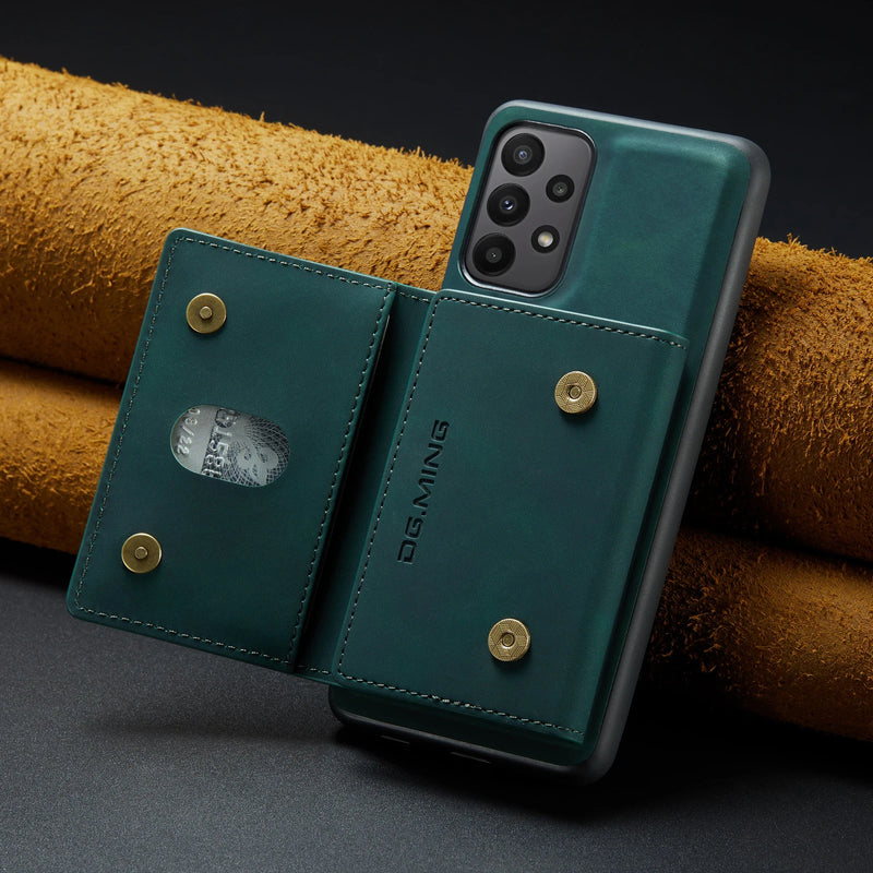 Capa com Carteira Magnética de Couro 2 em 1 Samsung