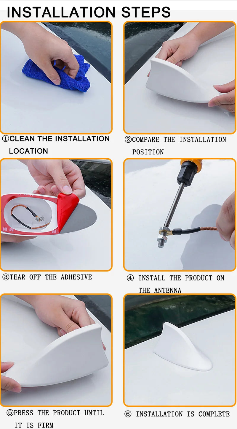 Antena Tubarão Esportiva Universal para Carro