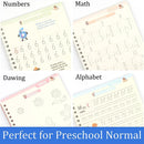 Caderno de Caligrafia Mágicos Reutilizável - Kit com 4 Cadernos