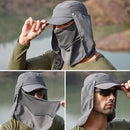 Boné para Pesca com Proteção UV 4 em 1