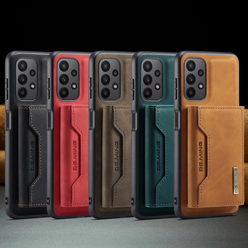 Capa com Carteira Magnética de Couro 2 em 1 Samsung