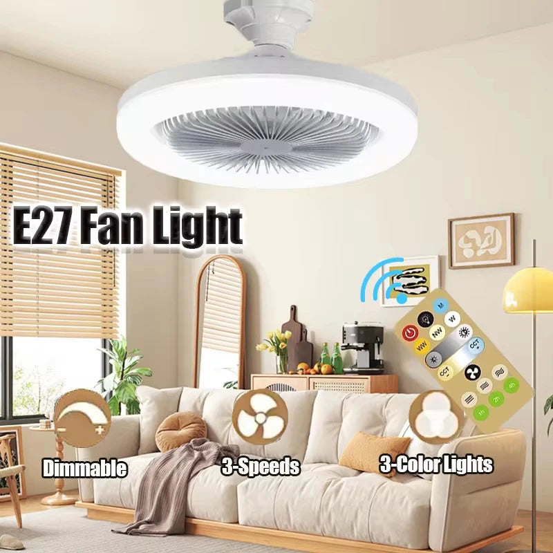Luminária LED com Ventilador