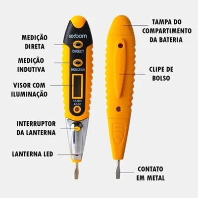 Caneta Teste de Tensão Profissional 12-250V PROFISSONAL